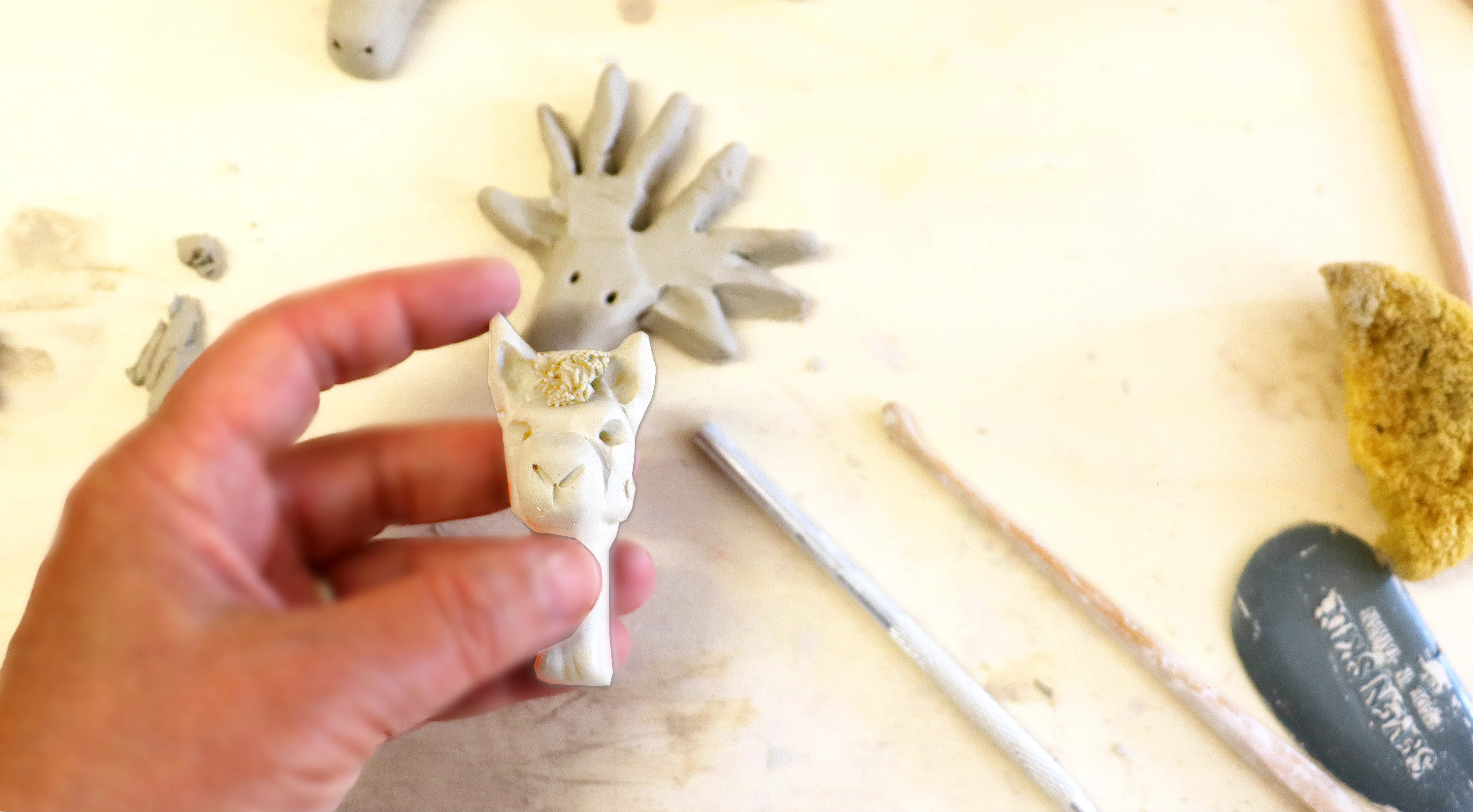 Illustration Arbeiten mit Ton